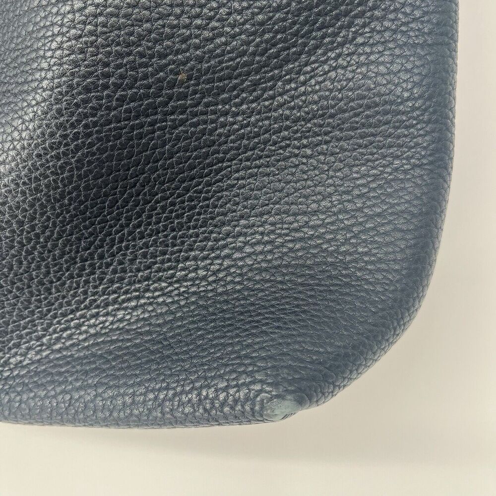 Dooney And Bourke Hobo Bag Pebbled Leather Black And Tan Shoulder Bag - Picture 7 of 16